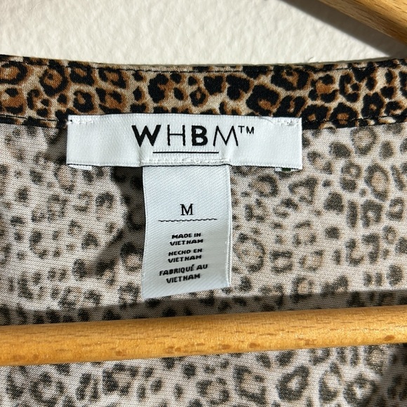 WHBM Leopard Print Sleeveless Top - Picture 2 of 5